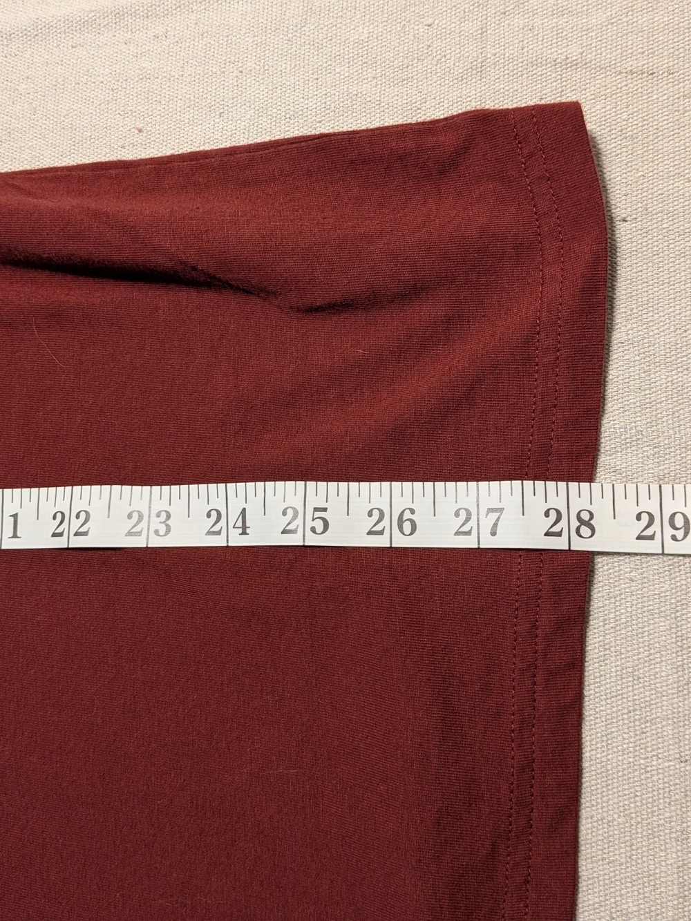 fielder Maroon Pocket T-Shirt Men's Casual Crew - Picture 5 of 7